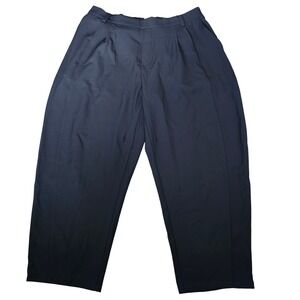 Halara Dark Navy High Waisted Wide‎ Leg Pleated Pants XL Long Athletic Science